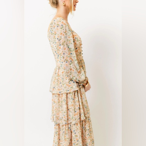Floral Tiered Maxi Dress, M, NWT - Picture 7 of 15